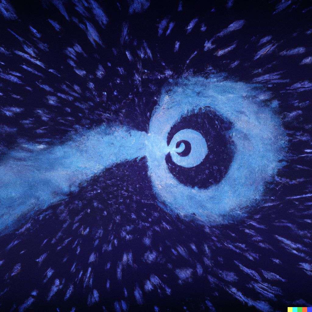 the discovery of gravity, digital art, infinity